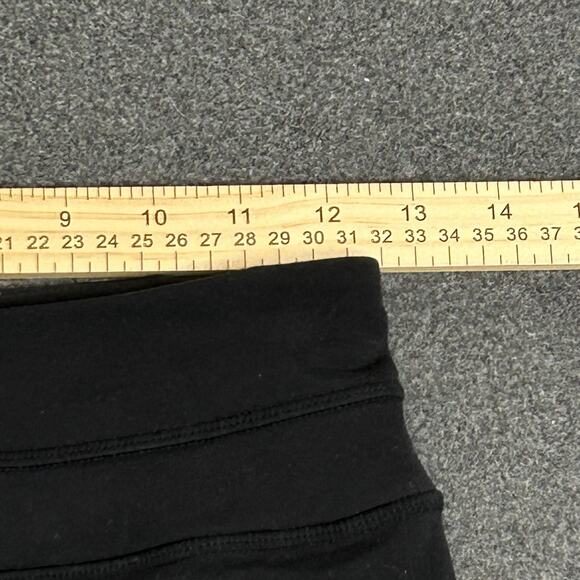 Lululemon Pants Womens 4 Black Flare Ankle Yoga Leggings Stretch Pull On - Picture 10 of 14
